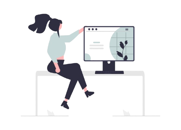 女性がデザインしている画像